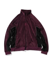 FILA × LFYT VELOUR HALF ZIP PULLOVER BURGUNDY Size XL