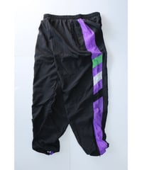 【古着】NYLON PANTS Black/Purple Size L