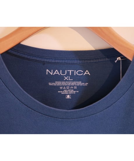 【古着】NAUTICA Tee Marine Blue Size XL