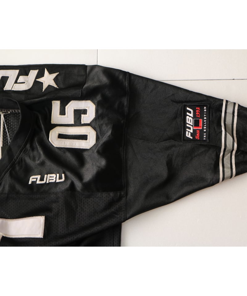 古着】FUBU GAME SHIRT Jersey Top Black Size L | N
