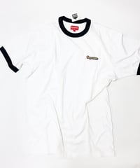 Supreme 2017SS RINGER TEE WHITE L