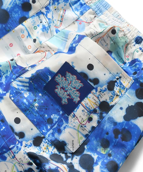 LFYT × STASH (スタッシュ) SUBWAY MAP 3LAYER NYLON PANTS ナイロンパンツ Blue