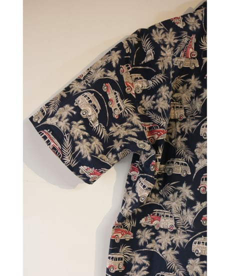 【古着】PIERRE CARDIN BOTANICAL SS SHIRTS Black Size L
