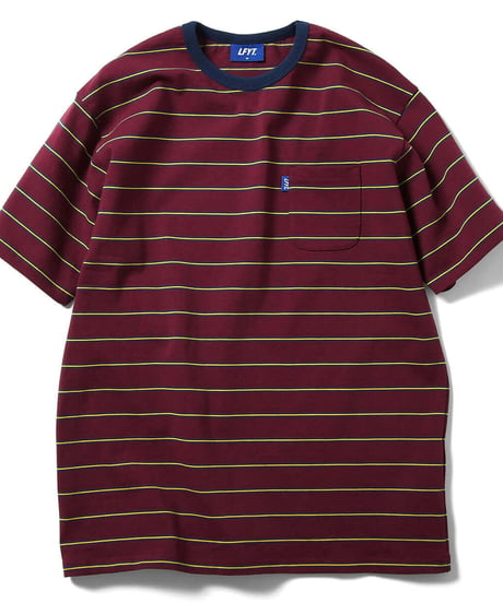 LFYT エルエフワイティー MULTI STRIPED POCKET TEE 半袖 Tシャツ BURGUNDY バーガンディー Size XL
