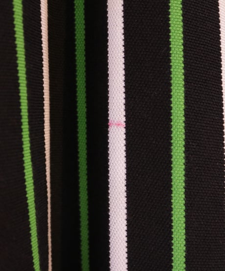 【古着】TOMMY HILFIGER ポロシャツ ストライプ Black/Green Size M