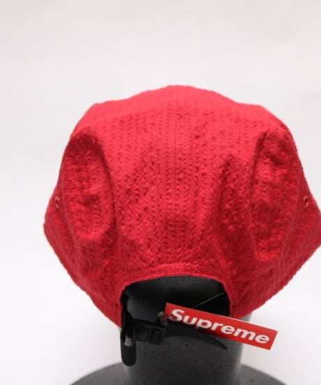 supreme TONAL SEERSUCKER CAMP CAP RED