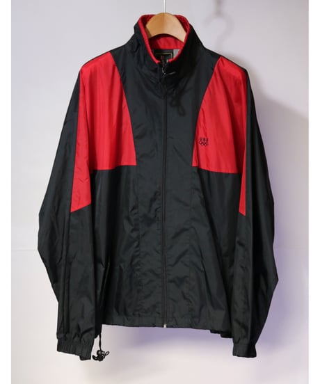 【古着】JCPENNY USA OLYMPIC NYLON JACKET Black/Red Size L