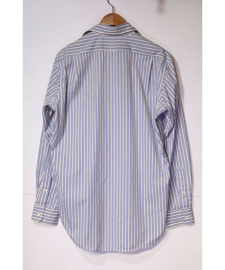 【古着】POLO RALPH LAUREN L/S STRIPE SHIRT Yellow/Blue Size M