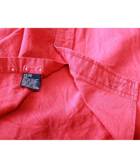 【古着】TOMMY HILFIGER SS BD SHIRTS Pink Size L