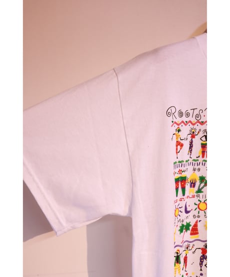 【古着】HANES ROOTS REGGAE T White Size L