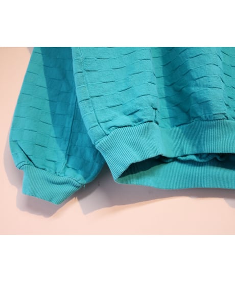 【古着】CRAZY SHIRT HAWAII LONGBOAT KEY SWEAT Turquoise Size M