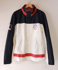 【古着】NAUTICA NYLON JACKET Red/Navy/White Size L