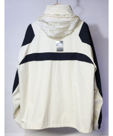 【古着】NAUTICA NYLON JACKET White/Navy/Yellow Size XL