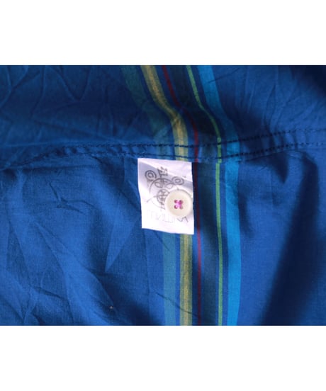【古着】MNWKA Mishka Stripe BD Shirts Blue Size XXL