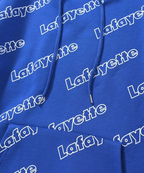 LFYT OUTLINE LOGO ALLOVER HOODED SWEATSHIRT BLUE