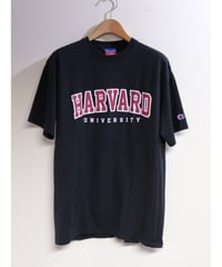 【古着】CHAMPION HARVARD UNIVERSITY T Black Size L