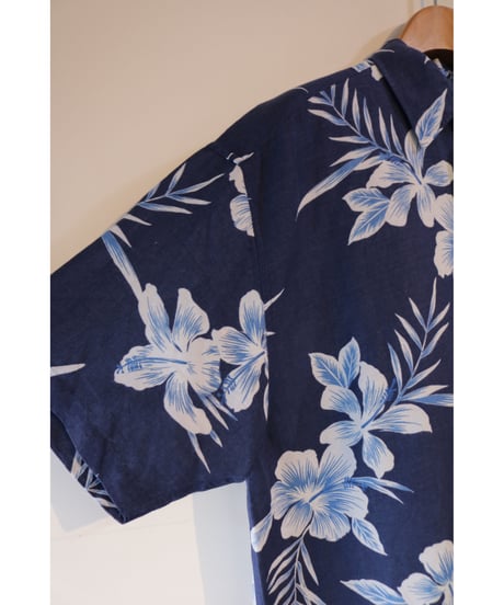 【古着】NAUTICA ALOHA SHIRT Navy Size L