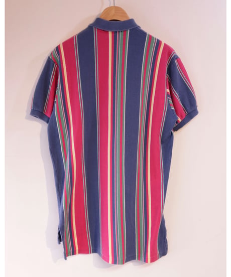 【古着】RALPH LAUREN STRIPE POLO SHIRT Multi Size M