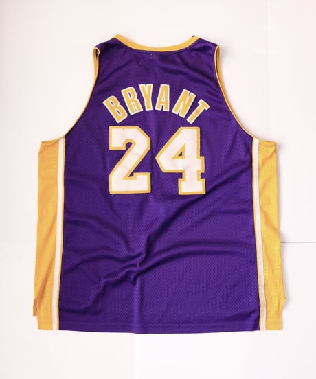 【古着】NBA LAKERS ADIDAS 24 KOBE BRYANT Swingman Jersey Top Purple/Yellow Size 2XL