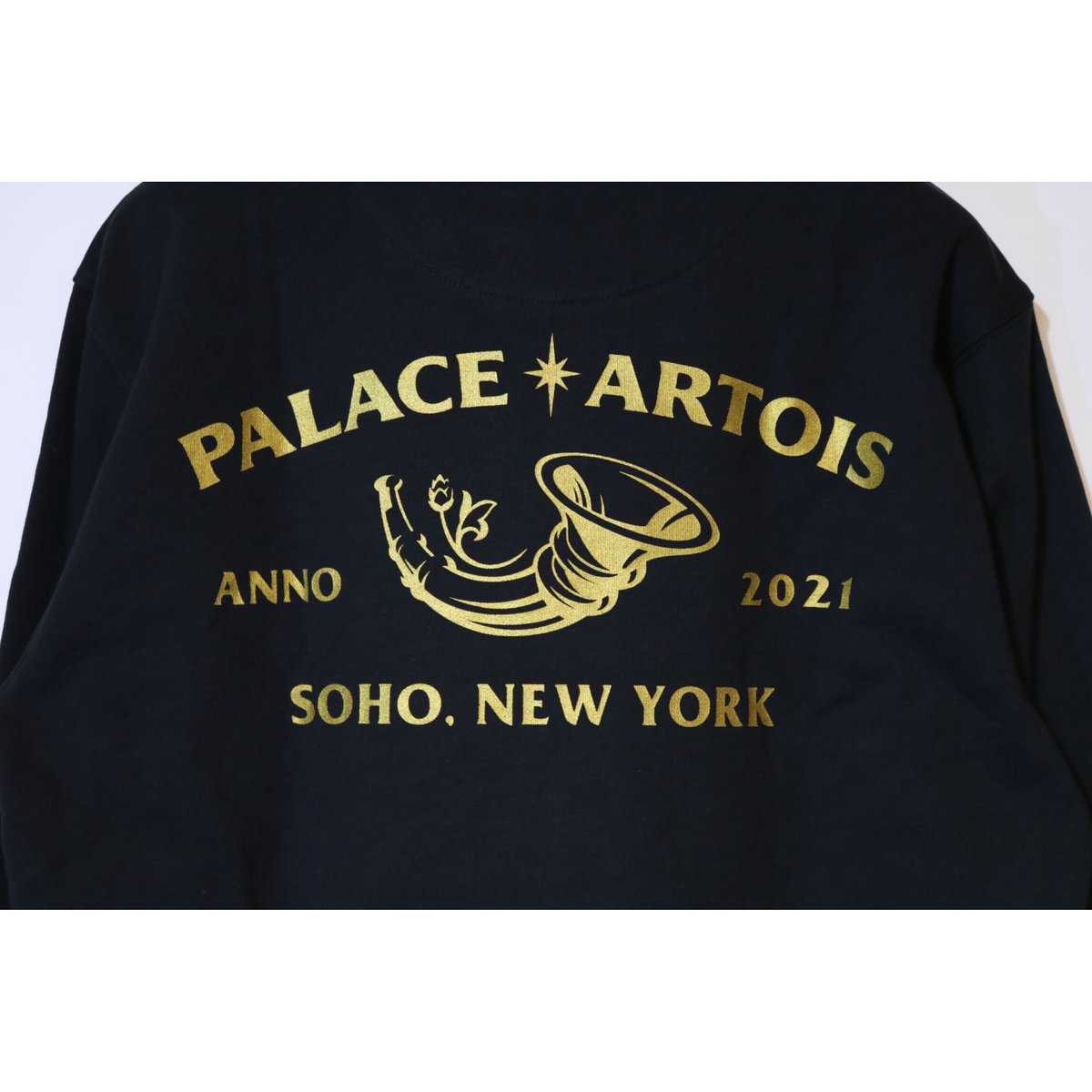 PALACE x STELLA ARTOIS SWEAT SOHO NEW YORK Blac...