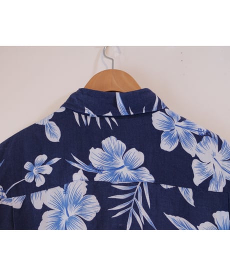 【古着】NAUTICA ALOHA SHIRT Navy Size L