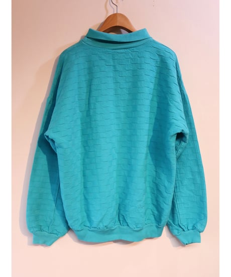 【古着】CRAZY SHIRT HAWAII LONGBOAT KEY SWEAT Turquoise Size M