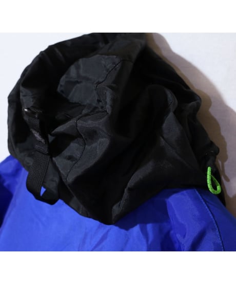【古着】NAUTICA DOWN FLEECE REVERSIBLE JACKET Blue/Yellow/Grey Size XL