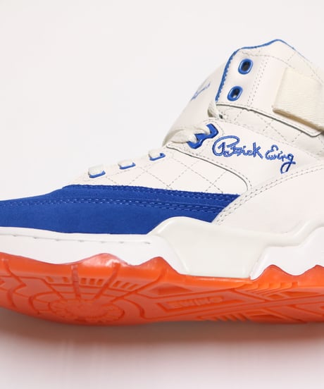 EWING ATHLETICS 33 HI CREAM/ROYAL/ORANGE "50 GREATEST PLAYERS"