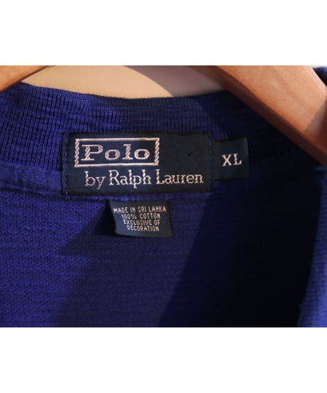 【古着】POLO RALPH LAUREN POLO SHIRT Blue/Green/Orange Size XL