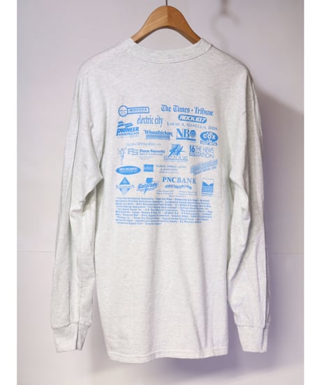 【古着】FRUIT OF THE LOOM MOTOWN MARATHON L/S Tee Heather Grey Size L