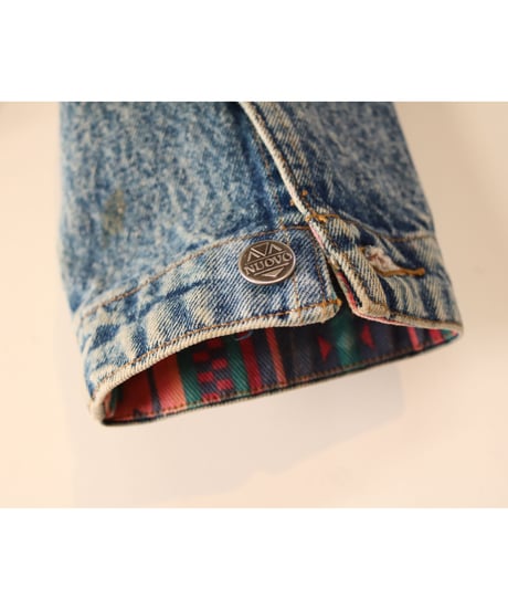 【古着】NUOVO DENIM JACKET Indigo/Pink Size M