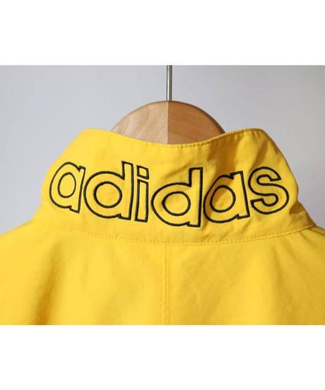 【古着】ADIDAS NYLON JACKET Yellow / Black Size M