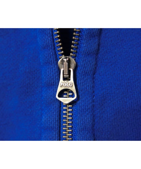 【古着】POLO RALPH LAUREN FULL ZIP HOODIE Blue Size XL