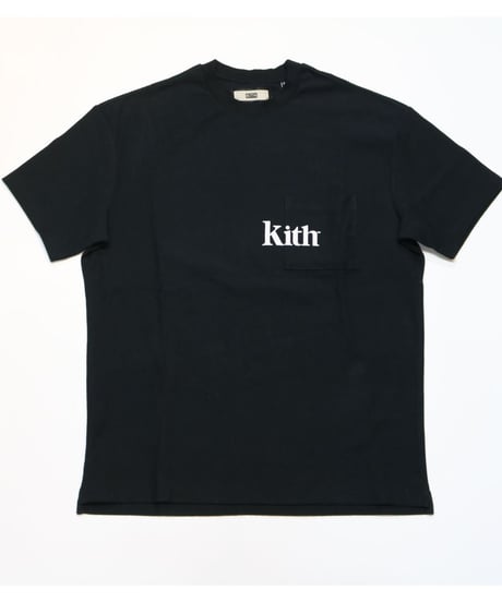 KITH serif quinn pocket tee Black S size