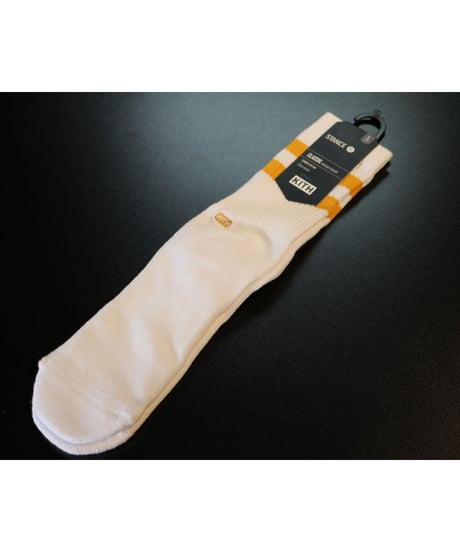 KITH Summer 18 x STANCE Socks Crew Height Gold L (US 9-12 , JP 27-30cm)