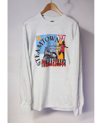 【古着】FRUIT OF THE LOOM MOTOWN MARATHON L/S Tee Heather Grey Size L