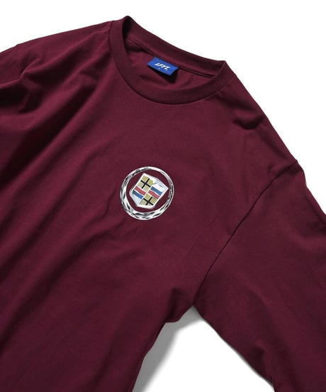 LFYT LUX CREST L/S TEE BURGUNDY Size XL
