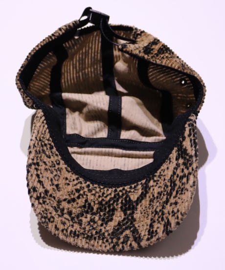 SUPREME SNAKE SKIN CORDUROY CAMP CAP Tan