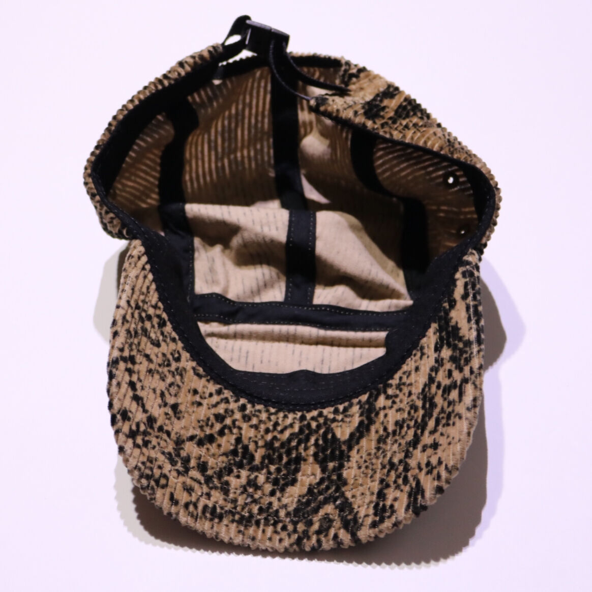 Snakeskin Corduroy Camp Cap | Supreme 20fw