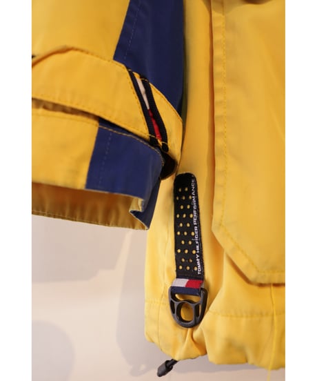 【古着】TOMMY HILFIGER WATERSTOP COLDSTOP JACKET Yellow/Blue/Navy Size M
