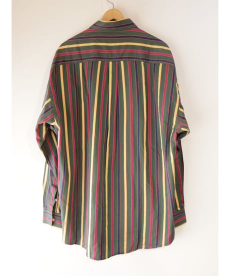 【古着】BURBERRY STRIPE LS SHIRTS Multi Size XL