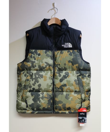 THE NORTH FACE "1996 RETRO NUPTSE VEST" Black / Camo Size US M / JP L