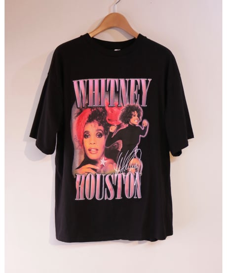 【古着】H&M WHITNEY HOUSTON Tee Black Size L