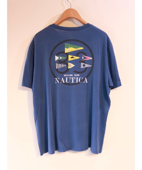 【古着】NAUTICA Tee Marine Blue Size XL