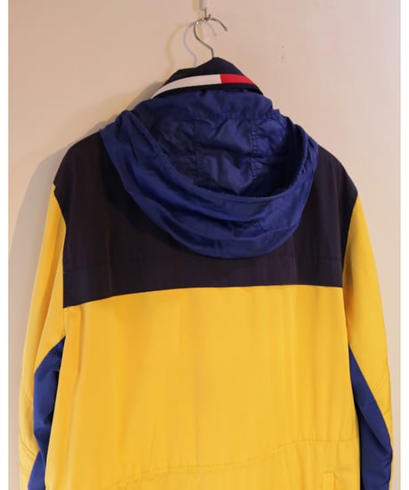 【古着】TOMMY HILFIGER WATERSTOP COLDSTOP JACKET Yellow/Blue/Navy Size M