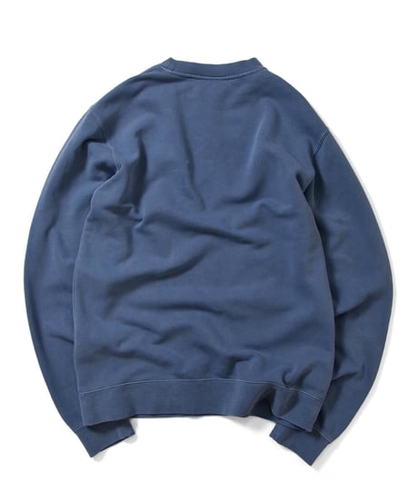 Lafayette ラファイエット PIGMENT DYED SCRIPT LOGO CREWNECK SWEATSHIRT クルーネック スウェット LFT19SS025 BLUE