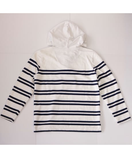 【古着】L.L. BEAN BORDER HOODIE White Size M
