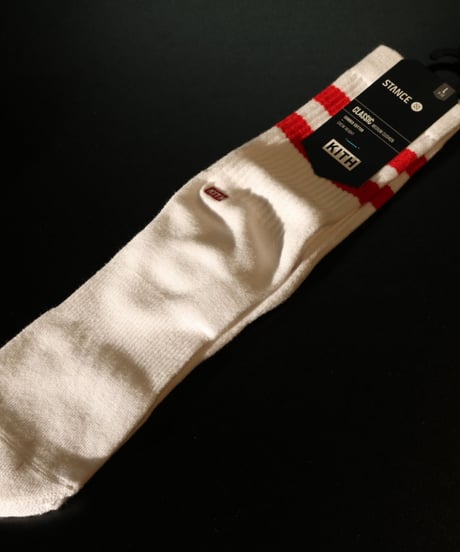 KITH Summer 18 x STANCE Socks Crew Height Red L (US 9-12 , JP 27-30cm)