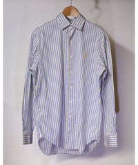 【古着】POLO RALPH LAUREN L/S STRIPE SHIRT Yellow/Blue Size M