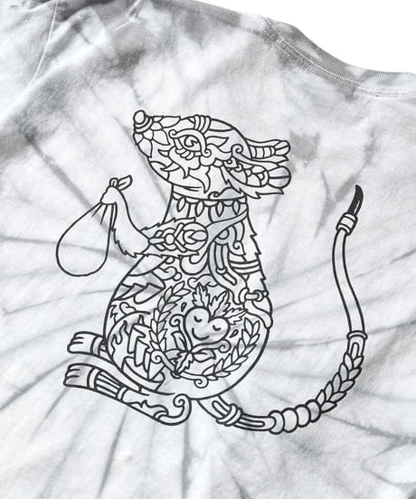 LFYT × FRITILLDEA エルエフワイティー × フリティルディア …AND KINDNESS TO ALL TIE DYED TEE 半袖T シルバー Size XXL